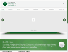 Tablet Screenshot of eastbethelchamber.com